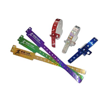 Blaues, maßgeschneidertes holographisches Armband für Festivals und Konzerte 250*25mm/250*16mm Größe