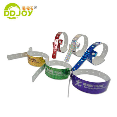 Blaues, maßgeschneidertes holographisches Armband für Festivals und Konzerte 250*25mm/250*16mm Größe
