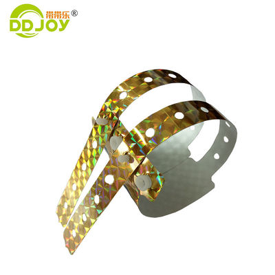 Blaues, maßgeschneidertes holographisches Armband für Festivals und Konzerte 250*25mm/250*16mm Größe
