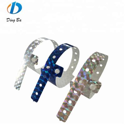 2023 Holographischer ID-Armband Ausstellung und Konzert Eintritt Glitter Armbänder