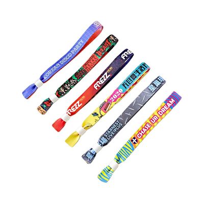 Custom Logo RFID Armbänder Satin Stoff für Veranstaltungen und Festivals Ziel Endbenutzer