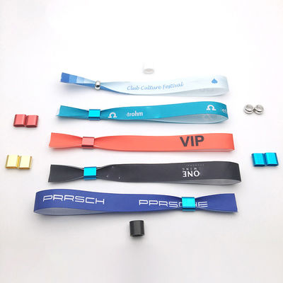 Custom Logo RFID Armbänder Satin Stoff für Veranstaltungen und Festivals Ziel Endbenutzer