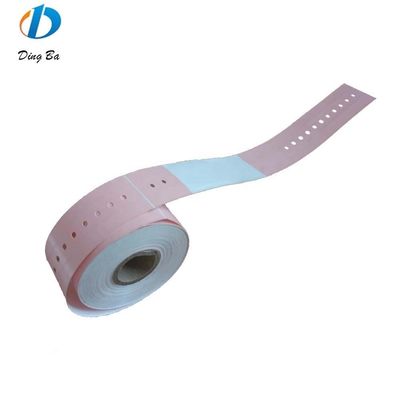 OEM angepasste rosa wasserdichte Wärmedruck Armband für die Identifizierung von Patienten