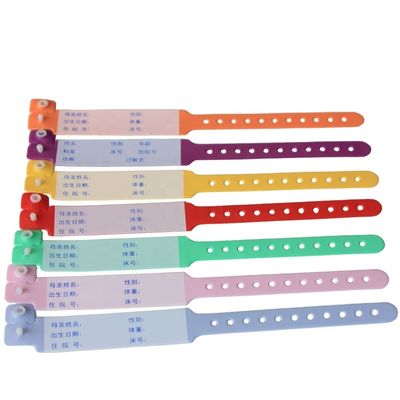 Bequeme PVC-Identifizierung Einweg-Medizinisches Armband zum Jahrestag