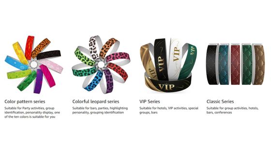 Tyvek-Papier-Armband für die Feiertagsdekoration in verschiedenen Farben und Designs im Großhandel