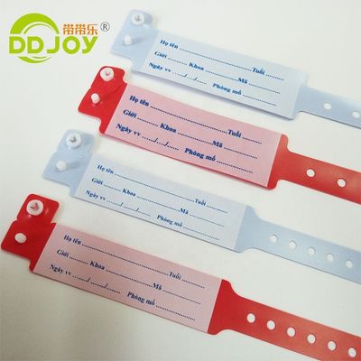 Zeichentrickmuster Wasserdichtes Einweg-Medizinisches Plastik-Armband für Krankenhauspatienten