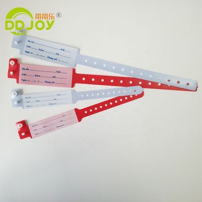 Zeichentrickmuster Wasserdichtes Einweg-Medizinisches Plastik-Armband für Krankenhauspatienten