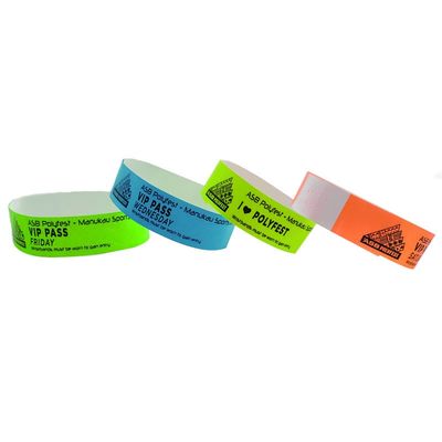 Einmalige Tyvek-Papier-Armbänder für Veranstaltungen Festivals Musikkonzerte und Aktivitäten
