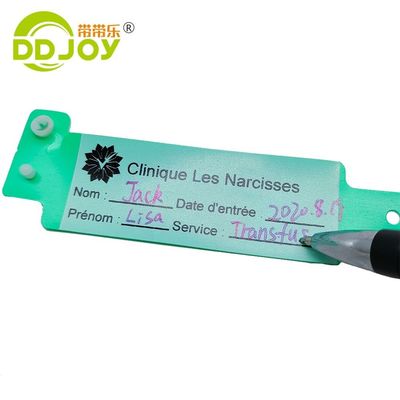 170*18mm Kindergröße PVC-ID-Armband kundenspezifisch Einweg-weiches Plastik-Krankenhaus Armband