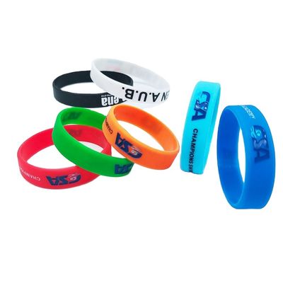 Neon Gelb Custom Logo Leuchten in dunklem Silikon Armband für in verschiedenen Szenarien