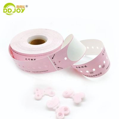 DD Joy Einweg-Rolle Erwachsenengröße thermisch druckbare Krankenhaus-ID-Armband mit Blau