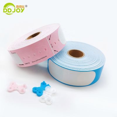 DD Joy Einweg-Rolle Erwachsenengröße thermisch druckbare Krankenhaus-ID-Armband mit Blau