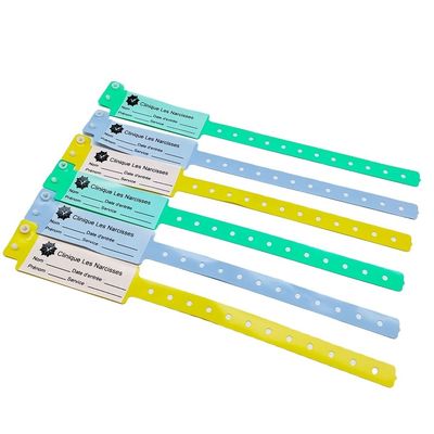 100 Stück benutzerdefinierte Schreibbare ID-Armbänder für Kinderpark Wasserdichtes Patienten-Armband