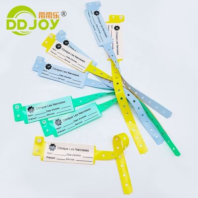 100 Stück benutzerdefinierte Schreibbare ID-Armbänder für Kinderpark Wasserdichtes Patienten-Armband