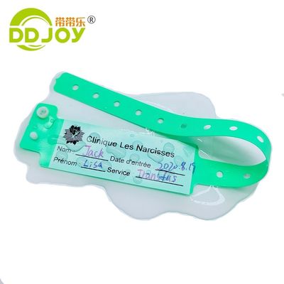 100 Stück benutzerdefinierte Schreibbare ID-Armbänder für Kinderpark Wasserdichtes Patienten-Armband