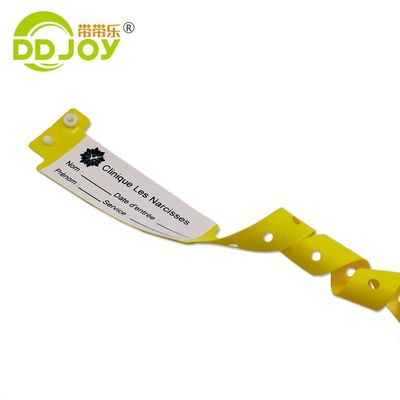 100 Stück benutzerdefinierte Schreibbare ID-Armbänder für Kinderpark Wasserdichtes Patienten-Armband