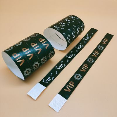 Grüne DDJOY Tyvek Armbänder für den internationalen Versand