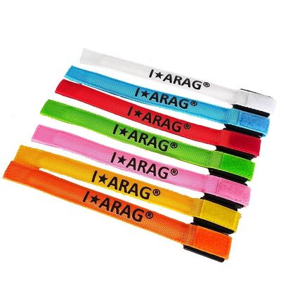 Custom Offset Druck Nylon Blinkende LED-Armbänder Leuchten im Dunkeln für Veranstaltungen Konzerte