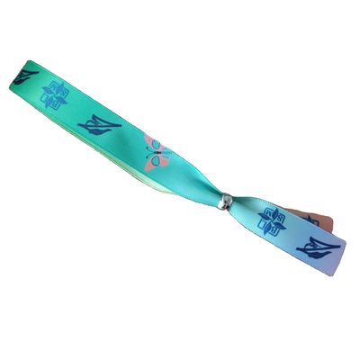 ID-Armband Custom Eco-Friendly Stoff Gewebtes Tuch Armband für Veranstaltungen und Partys