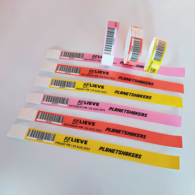 Wasserdichte QR-Code-Armbänder Ideal für Gäste/Verkäufer/Medien/Mitarbeiter/VIP-Tickets