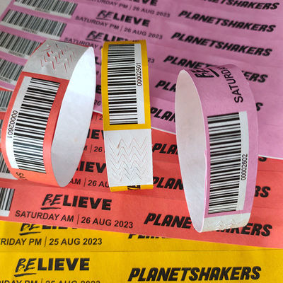 Wasserdichte QR-Code-Armbänder Ideal für Gäste/Verkäufer/Medien/Mitarbeiter/VIP-Tickets