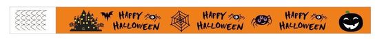 DDJOY 100 Stück Happy Halloween Papier Armbänder Wasserdicht Tyvek Armbänder für Parks