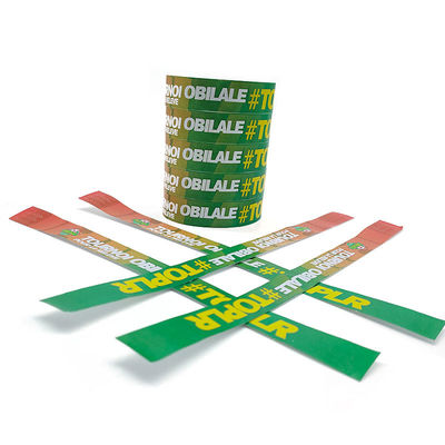Geschenkgesellschaft Veranstaltungen 100 Stück zählen Papier Armband Einmaliges VIP-Armband mit Logo