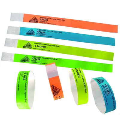 Hochzeits-ID-Armband Wasserdichte Tyvek-Armbänder für Veranstaltungen und Festivals 250*19mm