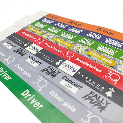 Hochzeits-ID-Armband Wasserdichte Tyvek-Armbänder für Veranstaltungen und Festivals 250*19mm