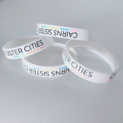170*12*2mm Bandbreite Glimmernd im Dunklen Custom Silizium Armband für Veranstaltungen Festival