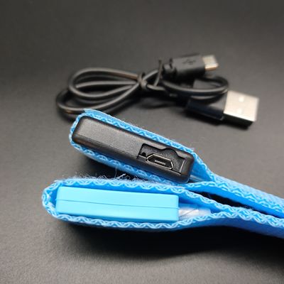 Custom Silk Screen Offset Druck Nylon LED Armband für Nachtlauf Glanz im dunklen Armband