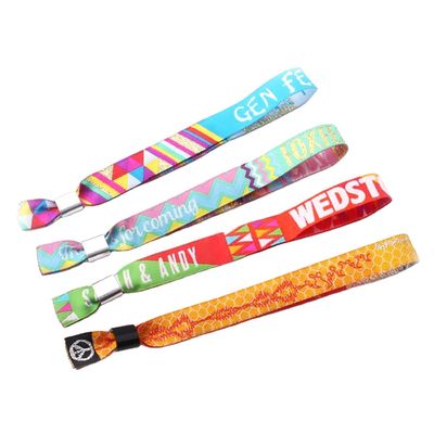 Gewebte Polyester Festival Armband Armband Stoff Stoff Armbänder TNT Versand