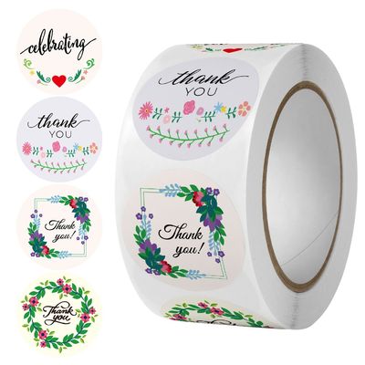 1 Zoll 25mm Aufkleber Schönes Regenbogen Danke Aufkleber für Geschenkdekoration