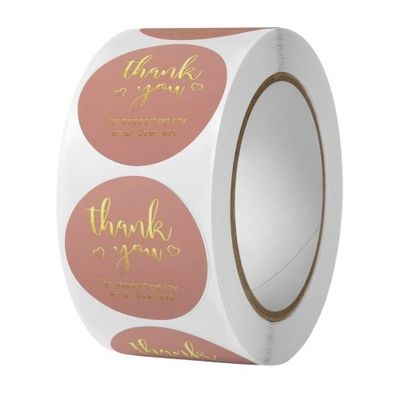 1 Zoll 25mm Aufkleber Schönes Regenbogen Danke Aufkleber für Geschenkdekoration