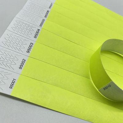 Tyvek Armbänder kundenspezifische Veranstaltungsarmbänder mit starkem Klebstoffschluss