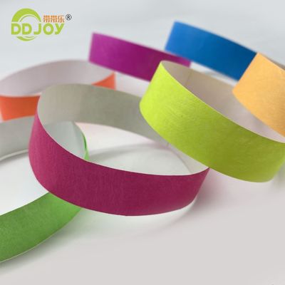 Tyvek Armbänder kundenspezifische Veranstaltungsarmbänder mit starkem Klebstoffschluss