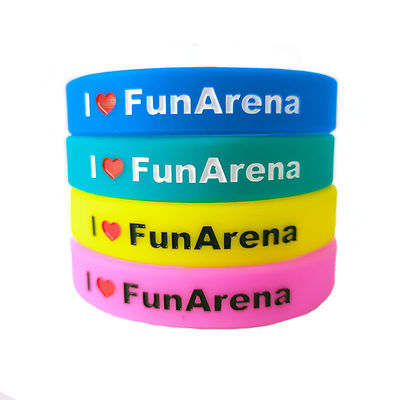 Gewässerdichte Gummi-Armbänder für Veranstaltungen aus Siliziummaterial