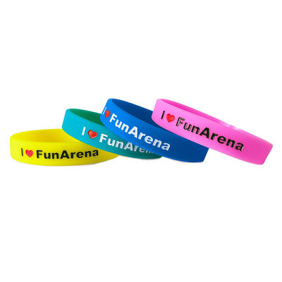 Gewässerdichte Gummi-Armbänder für Veranstaltungen aus Siliziummaterial