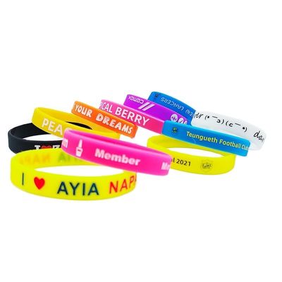 Maßgeschneiderte Größe wasserdicht gedruckte Rubber-Plastik-Armband für Veranstaltungen Festival