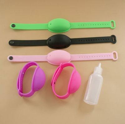 Kinder-Silicone-Portable Flüssig-Handdesinfektionsmittel-Armband-Dispenser GW 0,25 KG/PCS