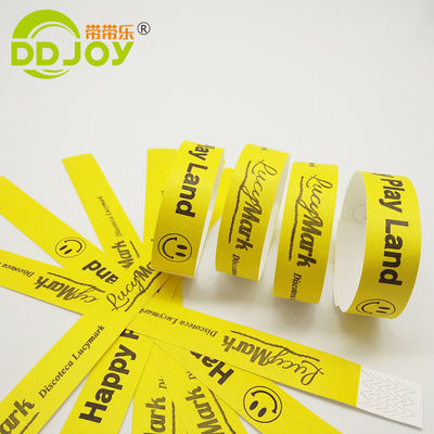 Wasserdichte, sichere Identifikations-Papier-Armbänder für Gastverkäufer