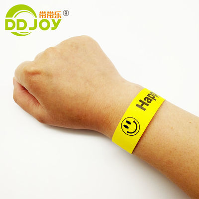 Wasserdichte, sichere Identifikations-Papier-Armbänder für Gastverkäufer