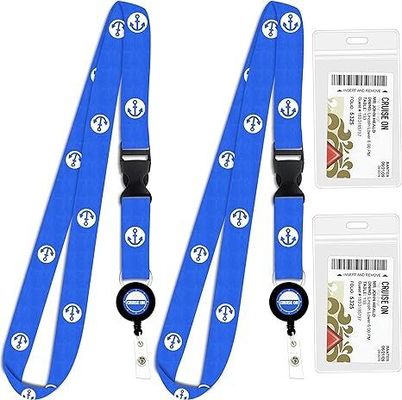 Custom Logo Lanyards Polyestermaterial für Büroanlässe