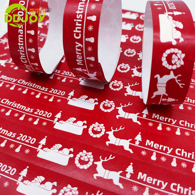 Anpassungsfähige Einweg-Tyvek-Papier-Armbänder 250*25mm/250*19mm für alle Zielbenutzer