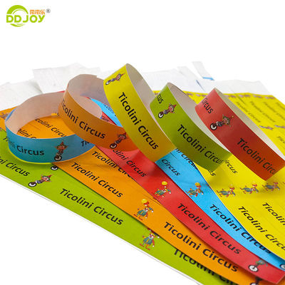Anpassungsfähige Einweg-Tyvek-Papier-Armbänder 250*25mm/250*19mm für alle Zielbenutzer