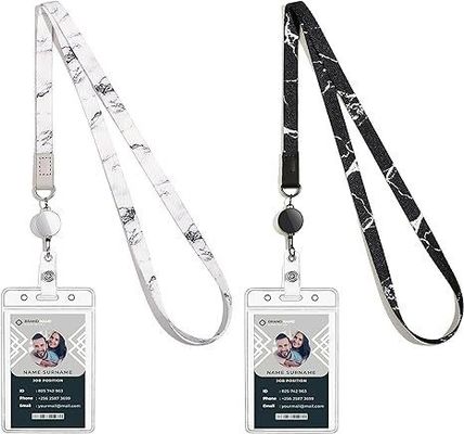 Personalisierte PVC-Arbeitskartenhängse mit Nylon-ID-Karte-Brustband und Metallschnalle