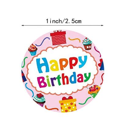500 Stück Kinder Cartoon Happy Birthday Aufkleber Kleber Aufkleber für Party Dekoration