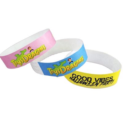 Anpassungsfähige Tyvek-Armbänder für jedes Festival oder jede Veranstaltung 2-7 Tage Produktionszeit