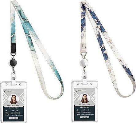 Personalisierte Sublimation Lanyards für Büroanlässe 6 Farbdruckmethode und benutzerdefiniertes Logo