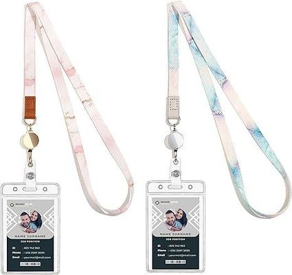 Personalisierte Sublimation Lanyards für Büroanlässe 6 Farbdruckmethode und benutzerdefiniertes Logo